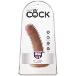 Comprar KING COCK - PENE REALÍSTICO 15 CM CARAMELO al mejor precio - Envíos Discretos