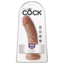 Comprar KING COCK - PENE REALÍSTICO 19.5 CM CARAMELO al mejor precio - Envíos Discretos