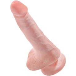 Comprar KING COCK - PENE REALÍSTICO CON TESTÍCULOS 13.5 CM NATURAL al mejor precio - Envíos Discretos