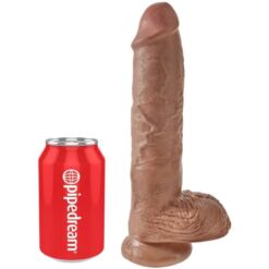 Comprar KING COCK - PENE REALÍSTICO CON TESTÍCULOS 19.8 CM CARAMELO al mejor precio - Envíos Discretos