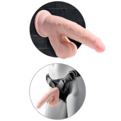 Comprar KING COCK - PLUS 3D DILDO SWINGING BALLS 15.2 CM NATURAL al mejor precio - Envíos Discretos