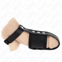 Comprar KINK - ANILLO JAULA PENE CUERO CON CORREA DIVISORIA DE BOLAS RECUBIERTO AJUSTABLE al mejor precio - Envíos Discretos