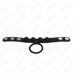 Comprar KINK - ANILLO PENE CUERO 3.5 CM CON CIERRE A PRESIÓN 23 X 2 CM al mejor precio - Envíos Discretos