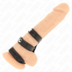 Comprar KINK - ANILLO PENE POLIPIEL TRIPLE CON CIERRE A PRESIÓN al mejor precio - Envíos Discretos