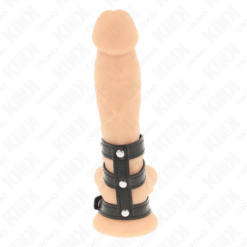 Comprar KINK - ANILLO PENE POLIPIEL TRIPLE CON CIERRE A PRESIÓN al mejor precio - Envíos Discretos