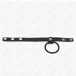 Comprar KINK - ANILLO PENE SILICONA 3.8 CM Y DIVISOR DE BOLAS CUERO 22 X 1.5 CM al mejor precio - Envíos Discretos