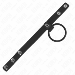 Comprar KINK - ANILLO PENE SILICONA 3.8 CM Y DIVISOR DE BOLAS CUERO 22 X 1.5 CM al mejor precio - Envíos Discretos