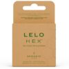 Comprar LELO - HEX ORGANIC PRESERVATIVO CAJA 3 UDS al mejor precio - Envíos Discretos