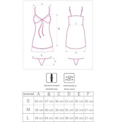 Comprar LIVCO CORSETTI FASHION - HYEONA 1710 BABYDOLL + TANGA ROSA M al mejor precio - Envíos Discretos