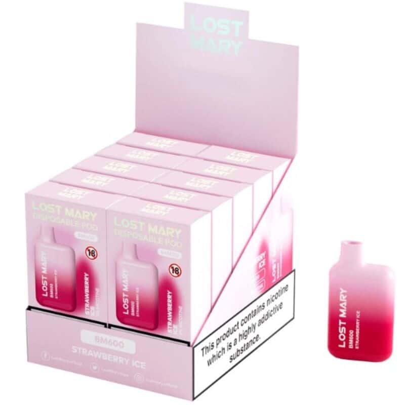 LOST MARY - BM600 VAPER NICOTINA 2% DESECHABLE SABOR FRESA HELADA - piKanteo | Despierta tu lado más piKante Comprar LOST MARY - BM600 VAPER NICOTINA 2% DESECHABLE SABOR FRESA HELADA al mejor precio - Envíos Discretos