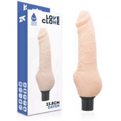 Comprar LOVECLONE - DAVEN VIBRADOR REALÍSTICO SELF LUBRICATION 23.8 CM -O- 3.8 CM al mejor precio - Envíos Discretos
