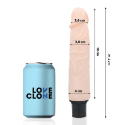 Comprar LOVECLONE - FINN VIBRADOR REALÍSTICO SELF LUBRICATION 21.2 CM -O- 3.8 CM al mejor precio - Envíos Discretos