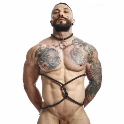 Comprar MOB - DNGEON CUERDA NEGRA CON ANILLO PARA EL PENE al mejor precio - Envíos Discretos