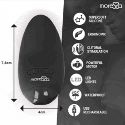Comprar MORESSA - BLOSSOM MASAJEADOR PERSONAL NEGRO al mejor precio - Envíos Discretos