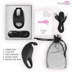 Comprar MORESSA - BRAD PREMIUM SILICONE RECARGABLE NEGRO al mejor precio - Envíos Discretos