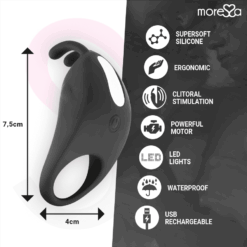 Comprar MORESSA - BRAD PREMIUM SILICONE RECARGABLE NEGRO al mejor precio - Envíos Discretos