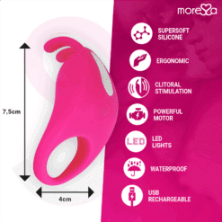 Comprar MORESSA - BRAD PREMIUM SILICONE RECARGABLE ROSA al mejor precio - Envíos Discretos