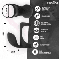 Comprar MORESSA - BRANDON POTENTE ANILLO VIBRADOR CON FUNDA DE ENGROSAMIENTO MASCULINO al mejor precio - Envíos Discretos