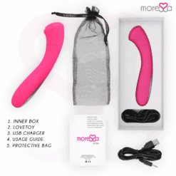 Comprar MORESSA - CELSO MASAJEADOR DUO PUNTO G Y SUERO PELVICO PREMIUM SILICONE RECARGABLE al mejor precio - Envíos Discretos