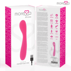 Comprar MORESSA - DRUSO MASAJEADOR DUO PUNTO G Y SUERO PELVICO PREMIUM SILICONE RECARGABLE al mejor precio - Envíos Discretos