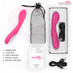 Comprar MORESSA - DRUSO MASAJEADOR DUO PUNTO G Y SUERO PELVICO PREMIUM SILICONE RECARGABLE al mejor precio - Envíos Discretos