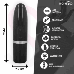 Comprar MORESSA - IVY MASAJEADOR SIMULADOR LABIAL DE VIAJE NEGRO al mejor precio - Envíos Discretos