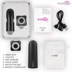 Comprar MORESSA - NIX POTENTE VIBRADOR MULTI JUEGOS CONTROL REMOTO NEGRO al mejor precio - Envíos Discretos