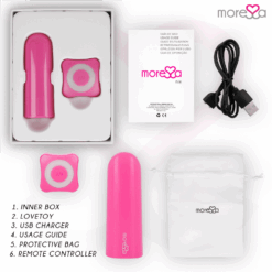 Comprar MORESSA - NIX POTENTE VIBRADOR MULTI JUEGOS CONTROL REMOTO ROSA al mejor precio - Envíos Discretos