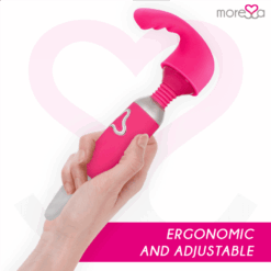 Comprar MORESSA - ODILON WAND POTENTE MOTOR MAS DOS CABEZALES PREMIUM SILICONE RECARGABLE al mejor precio - Envíos Discretos
