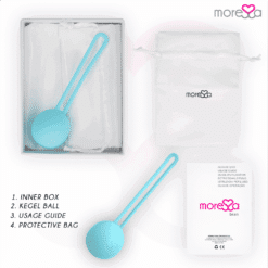 Comprar MORESSA - OSIAN ONE ENTRENAMIENTO SUELO PELVICO 51gr PREMIUM SILICONA TURQUESA al mejor precio - Envíos Discretos
