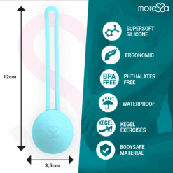 Comprar MORESSA - OSIAN ONE ENTRENAMIENTO SUELO PELVICO 51gr PREMIUM SILICONA TURQUESA al mejor precio - Envíos Discretos