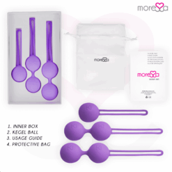 Comprar MORESSA - OSIAN SET Osian One; 51 Gr / Osian Two; 101 Gr / Osian Three 85 gr PREMIUM SILICONA LILA al mejor precio - Envíos Discretos