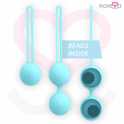 Comprar MORESSA - OSIAN SET Osian One; 51 Gr / Osian Two; 101 Gr / Osian Three 85 gr PREMIUM SILICONA TURQUESA al mejor precio - Envíos Discretos
