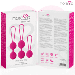 Comprar MORESSA - OSIAN SET PREMIUM SILICONA ROSA (Osian One - 51 g | Osian Two - 101 g | Osian Three 85 g) al mejor precio - Envíos Discretos