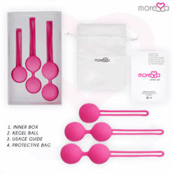 Comprar MORESSA - OSIAN SET PREMIUM SILICONA ROSA (Osian One - 51 g | Osian Two - 101 g | Osian Three 85 g) al mejor precio - Envíos Discretos
