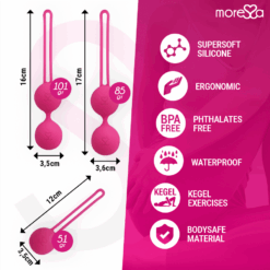 Comprar MORESSA - OSIAN SET PREMIUM SILICONA ROSA (Osian One - 51 g | Osian Two - 101 g | Osian Three 85 g) al mejor precio - Envíos Discretos