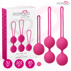 Comprar MORESSA - OSIAN SET PREMIUM SILICONA ROSA (Osian One - 51 g | Osian Two - 101 g | Osian Three 85 g) al mejor precio - Envíos Discretos
