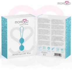 Comprar MORESSA - OSIAN THREE ENTRENAMIENTO SUELO PELVICO 85 gr PREMIUM SILICONA TURQUESA al mejor precio - Envíos Discretos