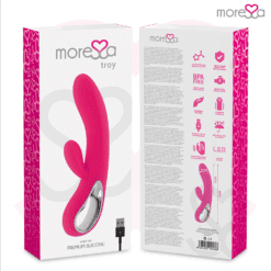 Comprar MORESSA - TROY MASAJEADOR PUNTO G Y CLITORIS PREMIUM SILICONE RECARGABLE al mejor precio - Envíos Discretos