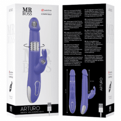 Comprar MR BOSS - ARTURO VIBRATOR & ROTATOR COMPATIBLE CON WATCHME WIRELESS TECHNOLOGY al mejor precio - Envíos Discretos