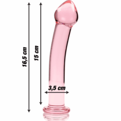 Comprar NEBULA SERIES BY IBIZA - MODELO 11 DILDO CRISTAL ROSA 16 CM -O- 3 CM al mejor precio - Envíos Discretos