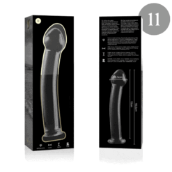Comprar NEBULA SERIES BY IBIZA - MODELO 11 DILDO CRISTAL TRANSPARENTE 16 CM -O- 3 CM al mejor precio - Envíos Discretos