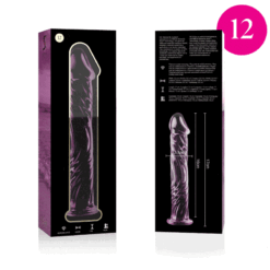 Comprar NEBULA SERIES BY IBIZA - MODELO 12 DILDO CRISTAL ROSA 17 CM -O- 3.5 CM al mejor precio - Envíos Discretos