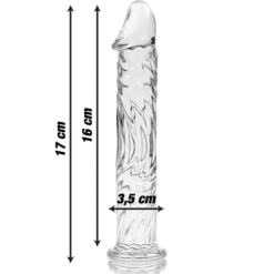 Comprar NEBULA SERIES BY IBIZA - MODELO 12 DILDO CRISTAL TRANSPARENTE 17 CM -O- 3.5 CM al mejor precio - Envíos Discretos