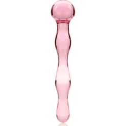 Comprar NEBULA SERIES BY IBIZA - MODELO 13 DILDO CRISTAL ROSA 18 CM -O- 3.5 CM al mejor precio - Envíos Discretos