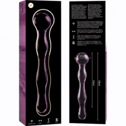 Comprar NEBULA SERIES BY IBIZA - MODELO 13 DILDO CRISTAL ROSA 18 CM -O- 3.5 CM al mejor precio - Envíos Discretos