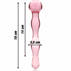 Comprar NEBULA SERIES BY IBIZA - MODELO 13 DILDO CRISTAL ROSA 18 CM -O- 3.5 CM al mejor precio - Envíos Discretos