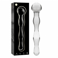 Comprar NEBULA SERIES BY IBIZA - MODELO 13 DILDO CRISTAL TRANSPARENTE 18 CM -O- 3.5 CM al mejor precio - Envíos Discretos