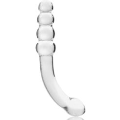 Comprar NEBULA SERIES BY IBIZA - MODELO 14 DILDO CRISTAL TRANSPARENTE 18.5 CM -O- 3 CM al mejor precio - Envíos Discretos