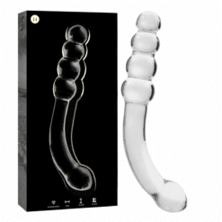 Comprar NEBULA SERIES BY IBIZA - MODELO 14 DILDO CRISTAL TRANSPARENTE 18.5 CM -O- 3 CM al mejor precio - Envíos Discretos